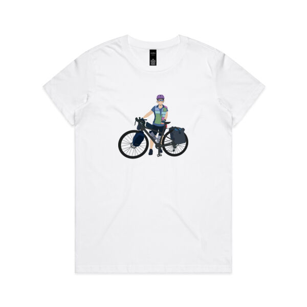 Go Bike NZ with Janet - AS Colour Womens Maple Tee - AS Colour Womens Maple Tee Thumbnail