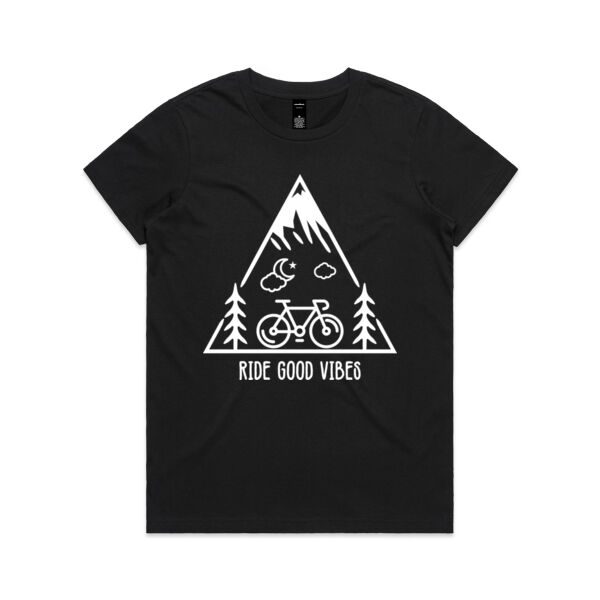 Ride Good Vibes - AS Colour Womens Maple Tee Thumbnail