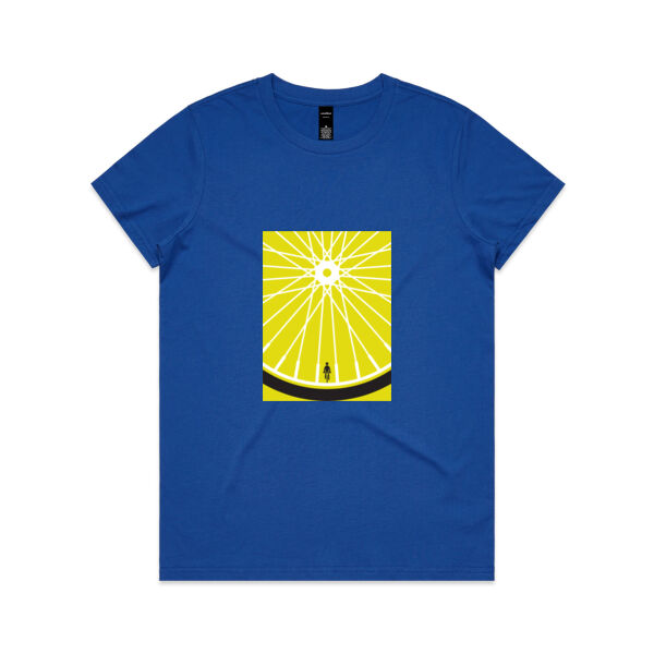 Biker Wheel - AS Colour Womens Maple Tee Thumbnail
