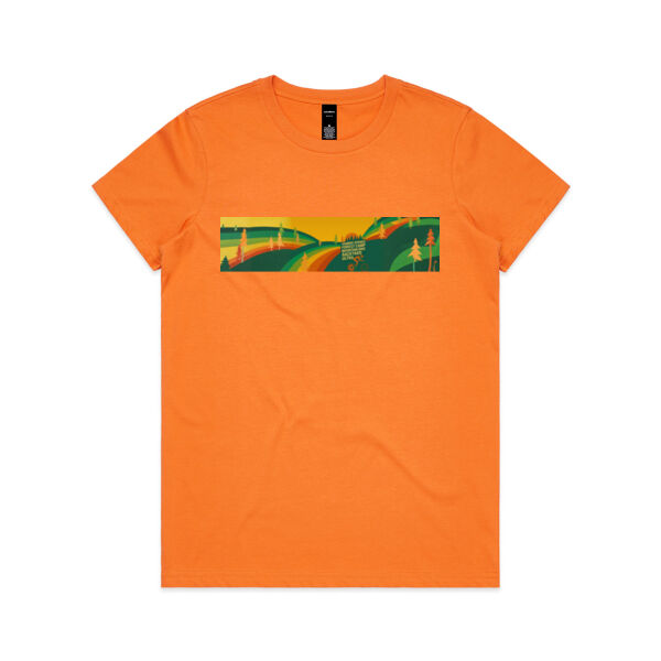 Hanmer Springs Backyard MTB - AS Colour Womens Maple Tee Thumbnail